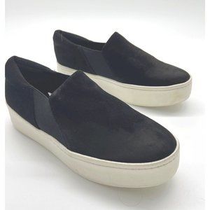 Vince Black Slip-On Sneakers